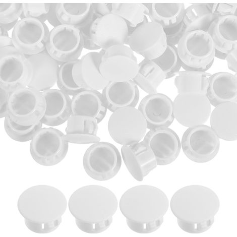 Alipis 100 Bouchons de trous en plastique : panneaux ronds 14 mm (1/5)