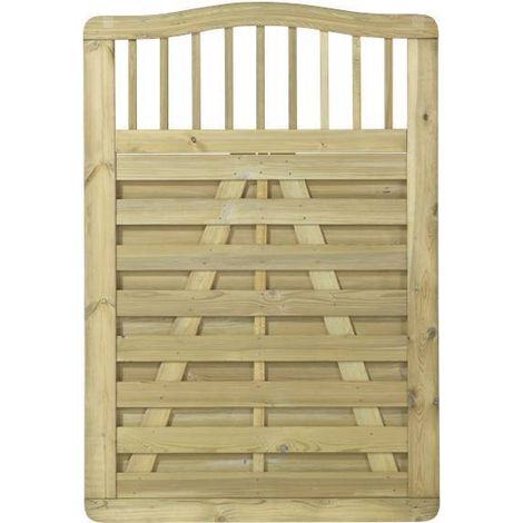 Plus Einzeltor Rondo 100 x 142/145 cm druckimprägniert Sichtschutz (1/3)