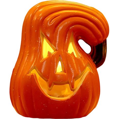 Lampe citrouille d'Halloween, citrouille lumineuse effrayante et décorative avec lumière LED pour maison hantée, Halloween, décoration de maison et de jardin (1/5)
