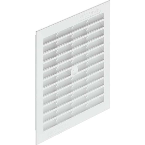 Cyclingcolors – Grille aération VMC 154 x 154mm – Plastique Delrin blanc – À encastrer avec lamelles – Passage d'air 85cm² – Fixation par vissage (1/2)