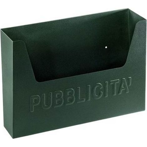 Cestino Cassetta Porta Pubblicita' Blinky City Nero-Medio 36X8/10X26 cm