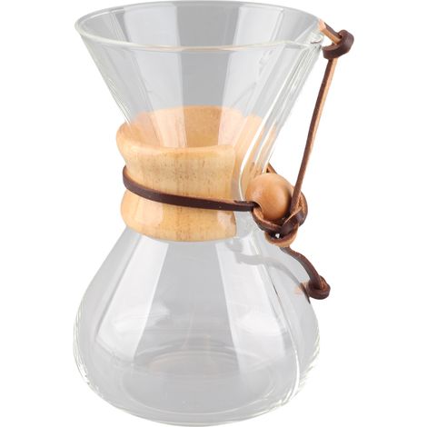 Kaffeekanne 400 ml, hitzebeständiges Borosilikatglas, geeignet für handgefilterten Kaffee zu Hause (1/5)