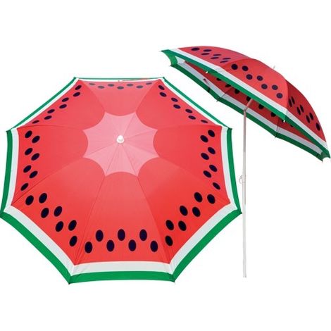 Ombrellone spiaggia frutta cocomero diam.180cm. (1/7)