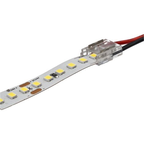Jandei - Conector Tira-Transformador para tiras led de 10mm. 2 pines. SMD o COB. 12V o 24V. 5 unidades