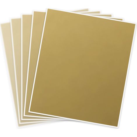 Feuille de 5 autocollants à gratter dorés 200 x 235 mm