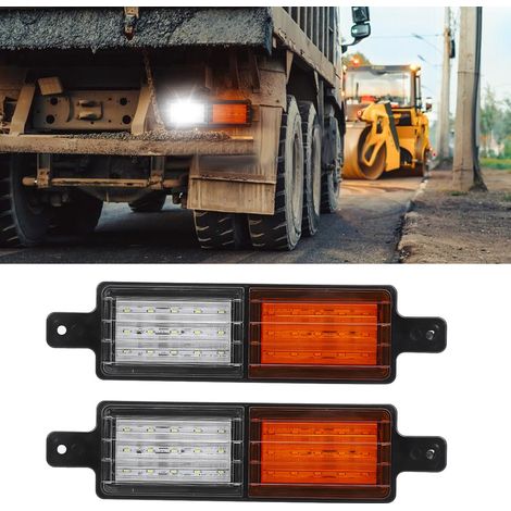 Universelle 30-LED-Rückleuchten (10–30 W, zweifarbig) für Lkw, Paar Rückfahr- und Bremsleuchten, kompatibel mit Nutzfahrzeugen (1/5)