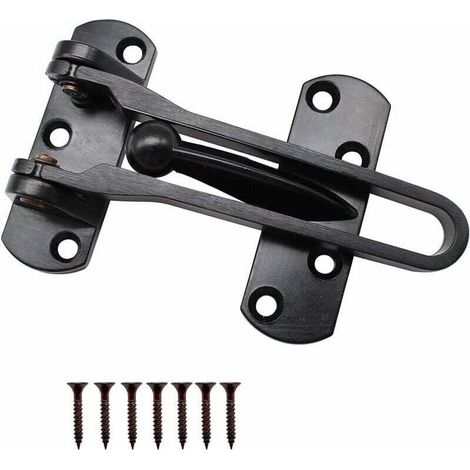 Serrure de Limiteur pour Porte, Loquet de Barre de Porte Plus épais, Sécurité Verrou Porte Peut être utilisé pour les Portes et Fenêtres de Bureau à Domicile, équipement Antivol d'hôtel