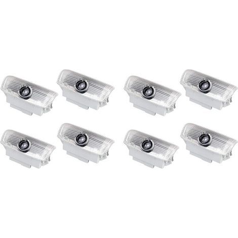 Projecteurs de logo LED pour portes, éclairages d'ombre et éclairages fantômes adaptés aux modèles FX, GM, EX, Q50, Q70, Q60, QX50, QX70 et QX80 (paquet de 8) (1/4)