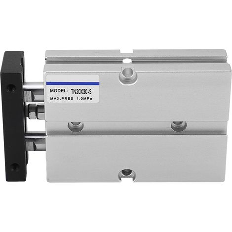 Vérin Pneumatique Double Tige 30mm Alésage 20mm Course 0.1-1.0MPa Double Effet (1/5)