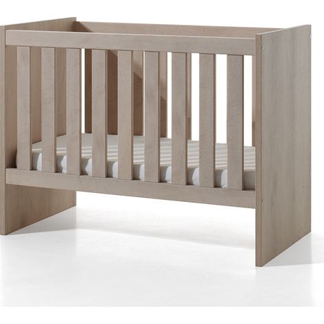 Lit bébé évolutif contemporain coloris chêne Cataline
