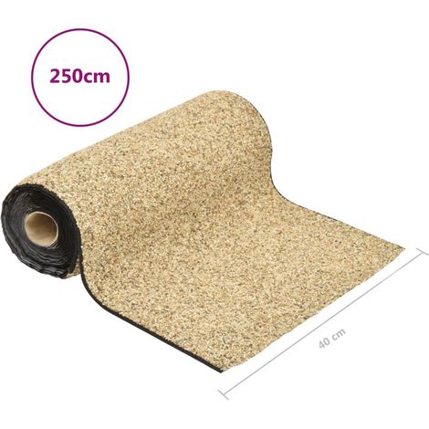 Revêtement Pierre Décoration 250 X 40 cm Sable Pour Bassin de jardin, piscine, terrasse. Finition naturelle
