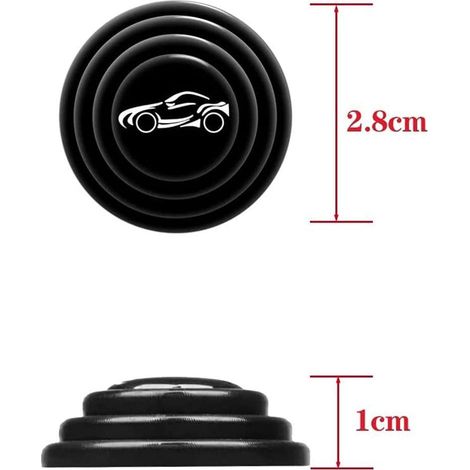 [Yuexinghui] (Cession de propriété intellectuelle terminée) 8 pièces de coussinets antichoc universels pour voiture, autocollants en caoutchouc anti-collision pour portières de voiture, autocollants d (1/5)