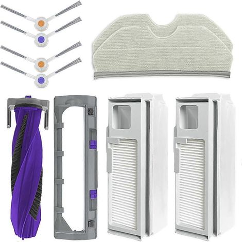 Kit d'accessoires de rechange pour aspirateur robot Freo X Plus/Freo X Ultra : brosse principale, lingette de nettoyage et sac à poussière. (1/5)