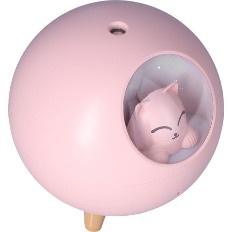 Mini-Auto-Luftbefeuchter, praktischer USB-Kaltnebel-Luftbefeuchter für Büro und Schlafzimmer, 220 ml, pink (1/5)
