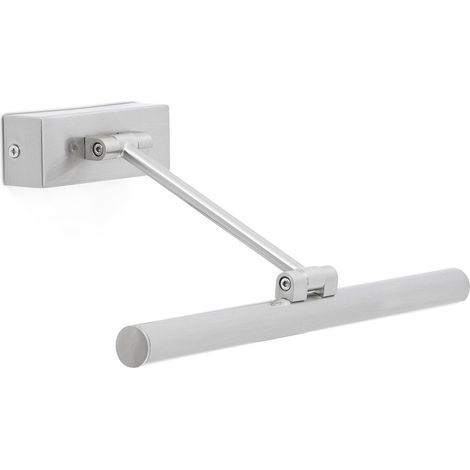 Magritte-1 Led Lampada Da Quadro Di Nichel Opaco 6 Marca Faro