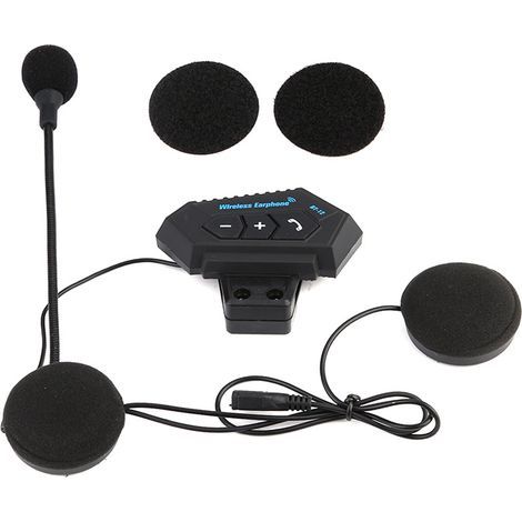 Motorrad-Bluetooth-Headset mit Ohrhörern und Lautsprechern (1 Paar), Motorrad-Headset-Set mit Freisprechfunktion, Full-Face-Headset-Audio (1/5)