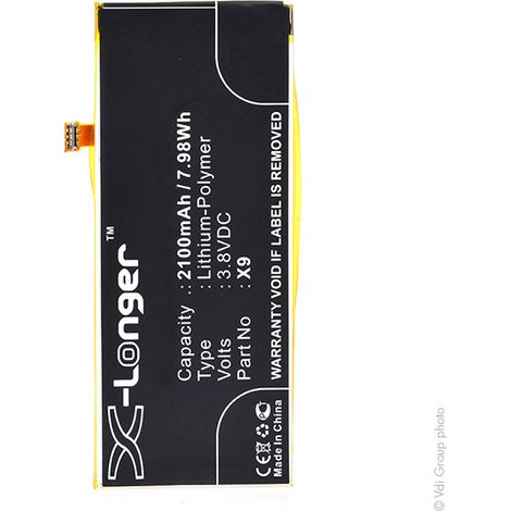 NX - Batterie téléphone, smartphone, GSM pour Saga 3.8V 2100mAh - X9 (1/3)