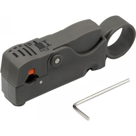 Outil de dénudage de câble Coaxial rotatif, outil de dénudage de câble Coaxial pour Rg6, Rg59/62 et Rg58 1 pièce (1/5)