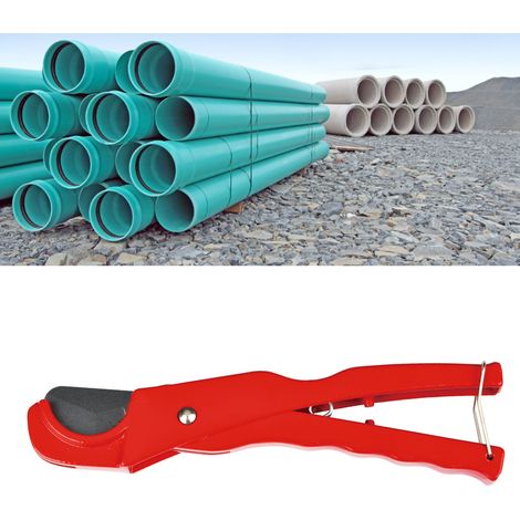 Coupe-tubes en alliage d'aluminium, tranchant et antidérapant, pour tubes PVC et PPR, coupe rapide, 200 mm (1/5)