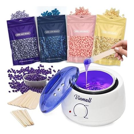 Wax Warmer Machine Kit, Beads, Sticks for Whole Body, Legs, Face, Armpits (1/5)