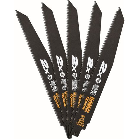 Hoja de sierra sable, bi-metal, Extreme 2X, demolición, 228 mm, 42 mm DeWalt DT2307L-QZ