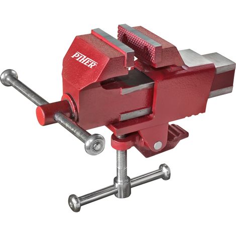 Piher – Étau mobile 8422473550073 – Capacité de serrage 50mm – Mors en acier trempé pour bois dur – Pour tables de 20 à 50mm d'épaisseur