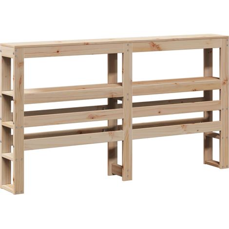 Maison Exclusive - Tête de lit avec étagères 140 cm bois massif de pin