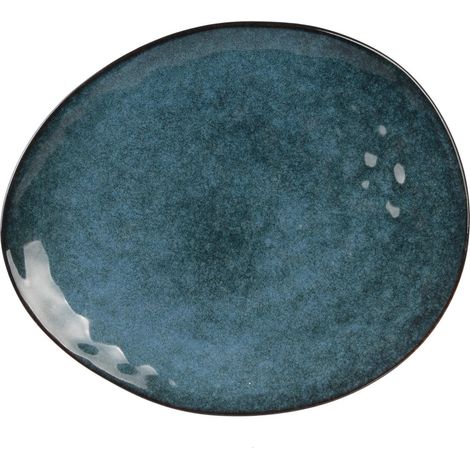 Assiette plate bleu foncé Laguna (1/5)