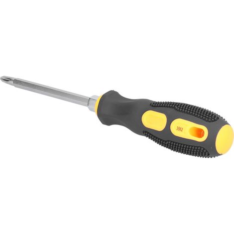Tournevis magnétique double usage, embout cruciforme fendu, tige antidérapante métrique, outil à main portable (1/5)