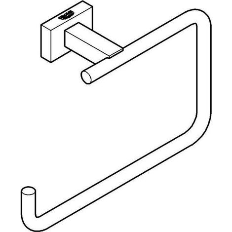 Handtuchring Essentials Cube 405101 Metall hard graphite gebürstet (1/4)