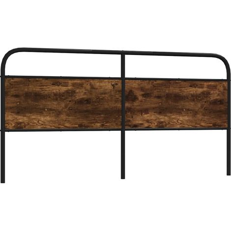 Maison Exclusive - Testiera di Ricambio Rovere Fumo 180 cm Acciaio (1/5)