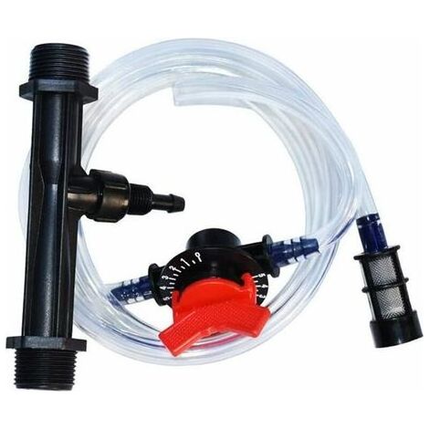 AGE Fertiliseur avec paille 3 / 4 micro - jet d'irrigation goutte à goutte aspirateur d'engrais engrais d'eau tout - en - un kit de mélange translucide système de serre d'irrigation goutte à goutte (3 (1/5)