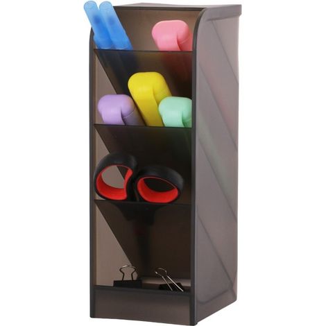 Multifunktionaler Schreibtisch-Organizer aus Kunststoff, 7,4 x 20,3 x 9 cm, CB18CZ (1/5)