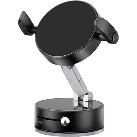 Support magnétique à ventouse pour téléphone, réglable à 360°, portable et polyvalent, pour bureau. (1/5)