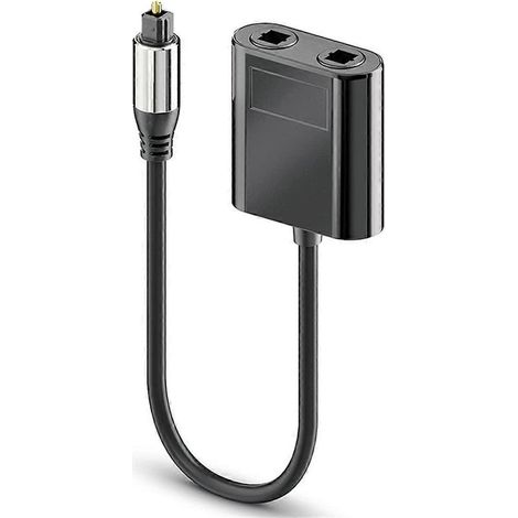 Adaptateur de câble répartiteur audio numérique à fibre optique pour télévision (1/5)