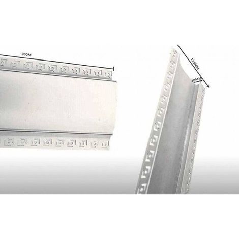 5 Profils Aluminium 2m Encastrés Sans Couvercle Pour Bande Led Al-17 (1/2)