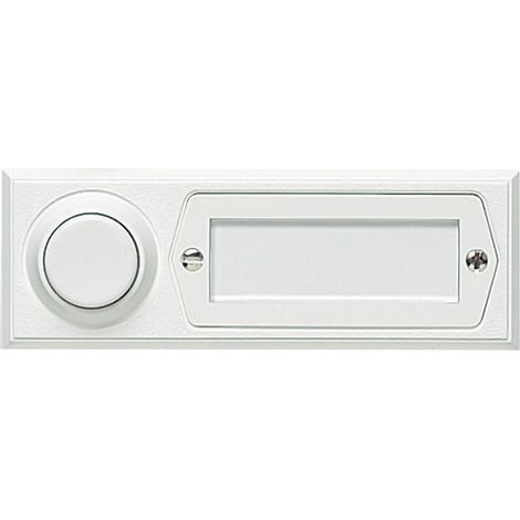 Grothe 51013 Drahtgebundener weißer Klingelknopf