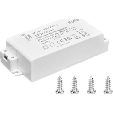 Transformateur de lumière LED 30W DC 24V 1.25A, alimentation à tension constante AC 100‑240V, accessoires d'éclairage pour bande LED (1/3)