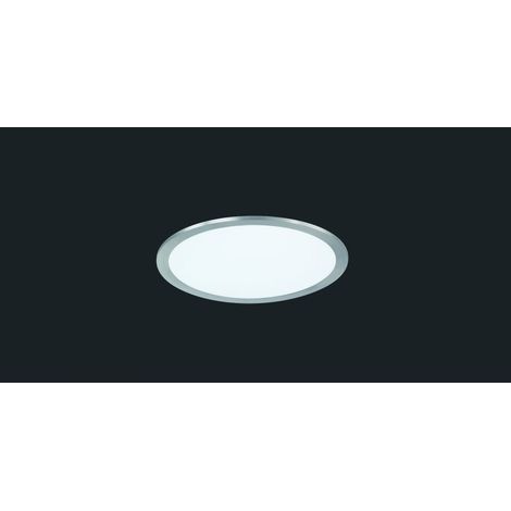 Plafón Fénix Rotonda Led 15w Nichel Ø30 cm Trio Iluminación