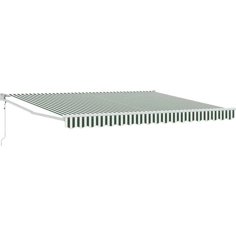 Maison Exclusive - Elektrische ausziehbare Markise Grün 400 x 300
