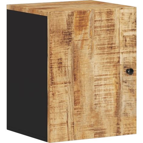 Armario de baño de pared almacenamiento optimizado 38 x 33 x 48 cm madera maciza de mango 020047127 (1/5)