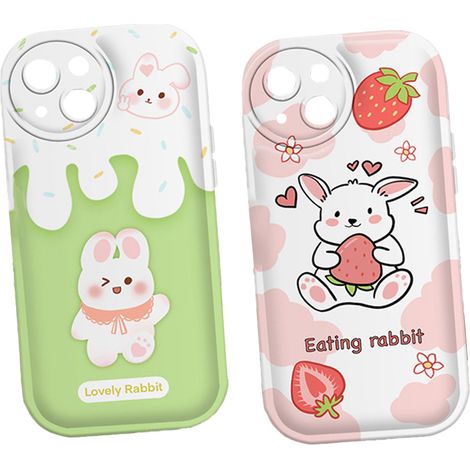 Coque TPU Antichoc - Protection Air Cushion Pour iPhone 14 - Design Dessin Animé - 2 Pièces (1/5)