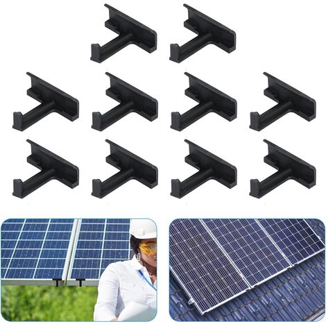 Lot de 10 clips de drainage pour panneau solaire - Clips de nettoyage pour panneau photovoltaïque de 30 mm. (1/5)