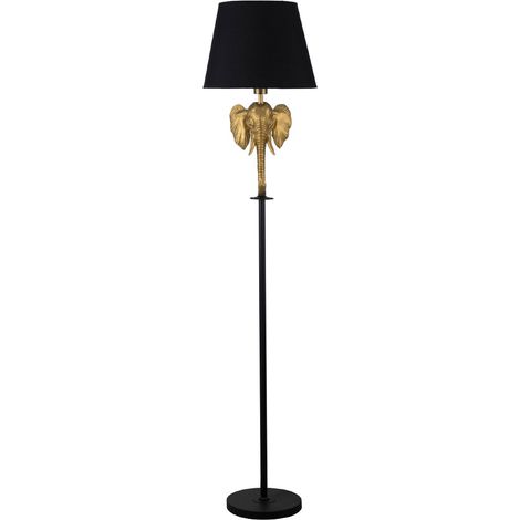 Lampe sur pied Éléphant Or et Noir (1/2)