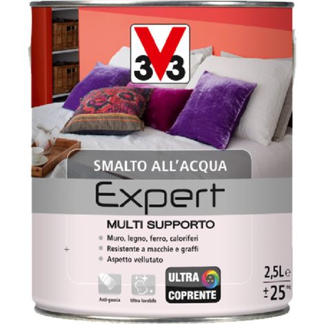 V33 Smalto Multi Supporto Expert ad Acqua Vernice Multisupporto Interno Esterno - Colore: Verde Acido Chiaro (1/2)