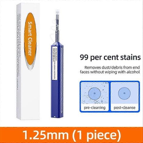Compatible avec le stylo de nettoyage de fibres optiques de 2,5 mm et le nettoyeur de fibres optiques LC à un bouton (1/5)