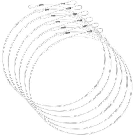 Cordons Transparents en Nylon Argenté Suspendre de Décorations et Lampes 12 de 1,5m Boucles Doubles Lors D'événements et Projets (1/5)