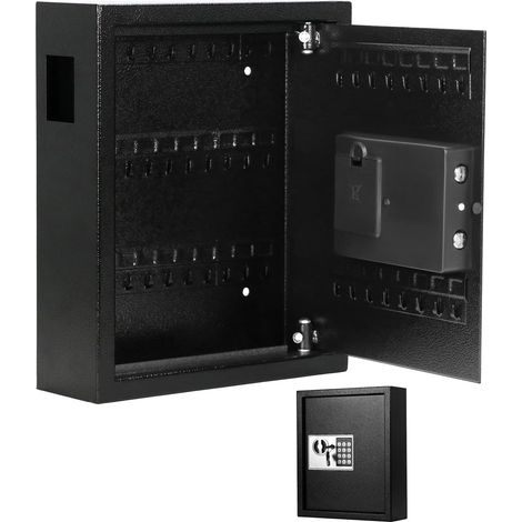 Armoire à Clés Securisee pour 40 Clés, Serrure Électronique, Construction en tôle d'acier, 36 x 30 x 10 cm (1/5)