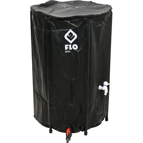 Toya FLO 89702 Barile per acqua piovana pieghevole nero 250 litri