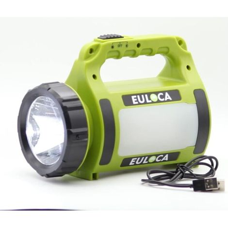 Lampe Torche LED Rechargeable , Lampe Camping 3 en 1 Puissante , 2200mAh Fonction de Batterie Externe, Lanterne Torche Puissante ​Étanche pour Bricolage, Randonnée, Secours